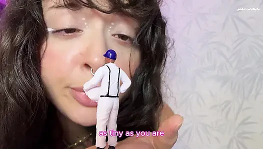 The Dwarf-addicted Giantess Gets Horny and Asks for Anal Sex