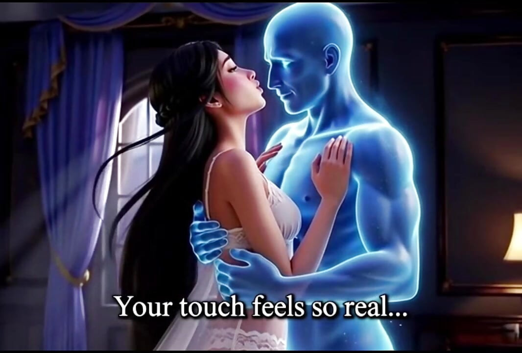 A lonely young beauty is haunted by a handsome ghost at night