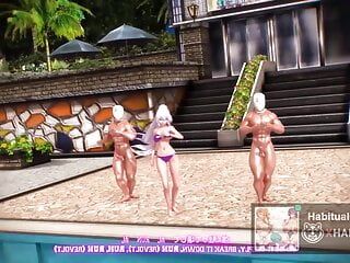 MMD r18 Haku Koshitantan Sex Dance with sub 3d hentai