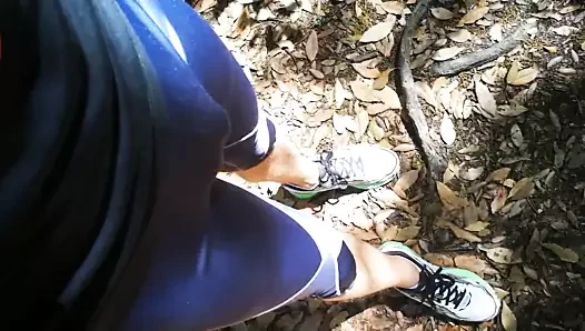 Walking in spandex
