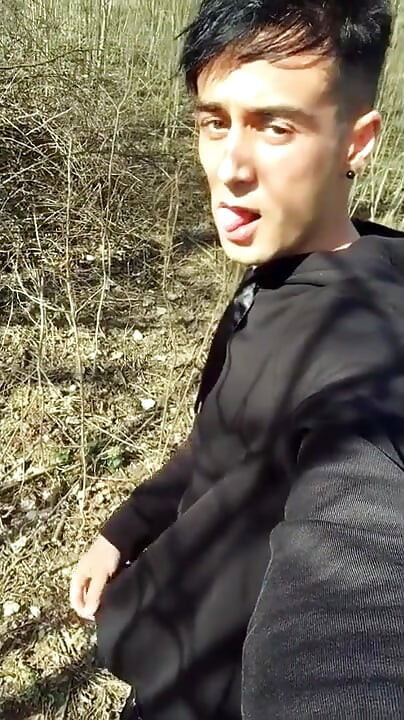 Walking with Erection Outdoor but I Was Too Scared to Cum