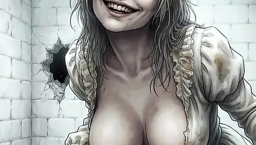 Memek sempit emily si gadis botak 18 tahun dengan pantat bahenol dientot habis-habisan sama re9