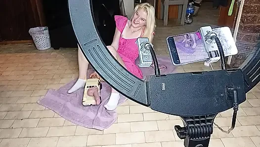 College Girl Gets Her Pussy Fucked with Rc Car