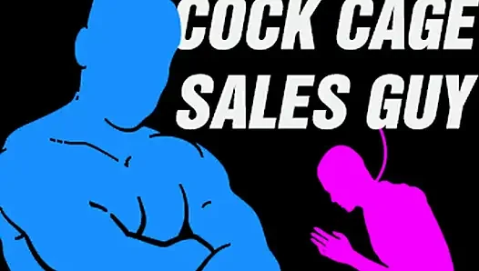 Hubby meets cock cage sales guy