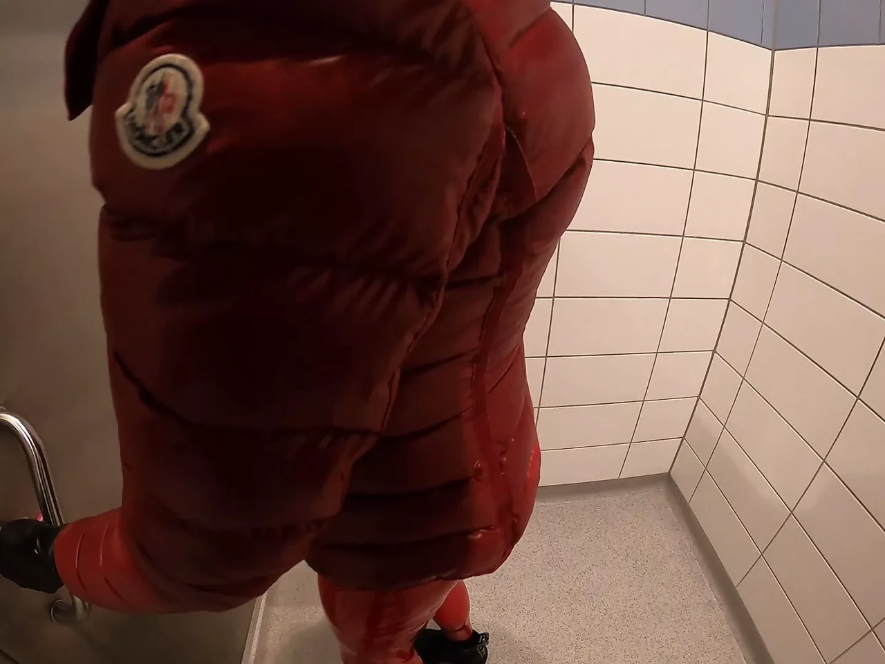 Svenja sucks and gets fucked on highway restroom