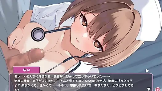 Хентай игра - шаловливая медсестра получает свои сиськи для Paizuri - Sakusei Shinsatsu
