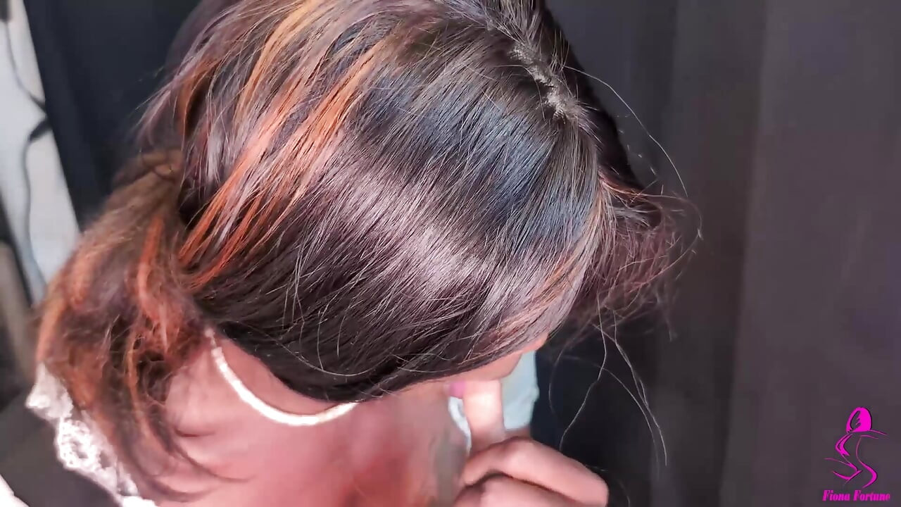 Training Black Sissy Aliza to serve a Big Cock White Daddy Spitroasting Cum in Mouth Humiliation Deep Throat BWC