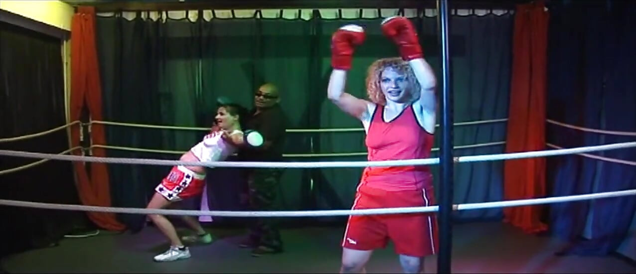 Blonde Mature Babe's Dripping Rosebud Gangbang in Wrestling Ring