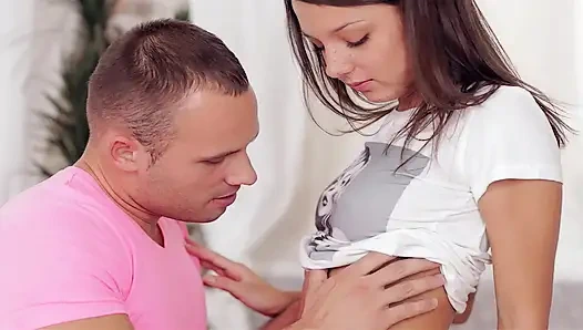 Passionate Session with Cute French Babe Who Got Big Facial