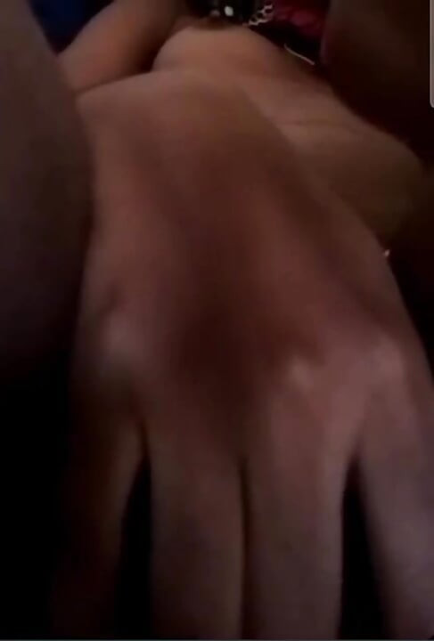 Ebony Horny Girl Masturbating with Her BF on Video Call, She Squirts