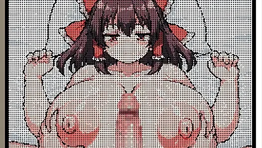 Хентай игра - хентай-анимация Pixel Touhou Reimu