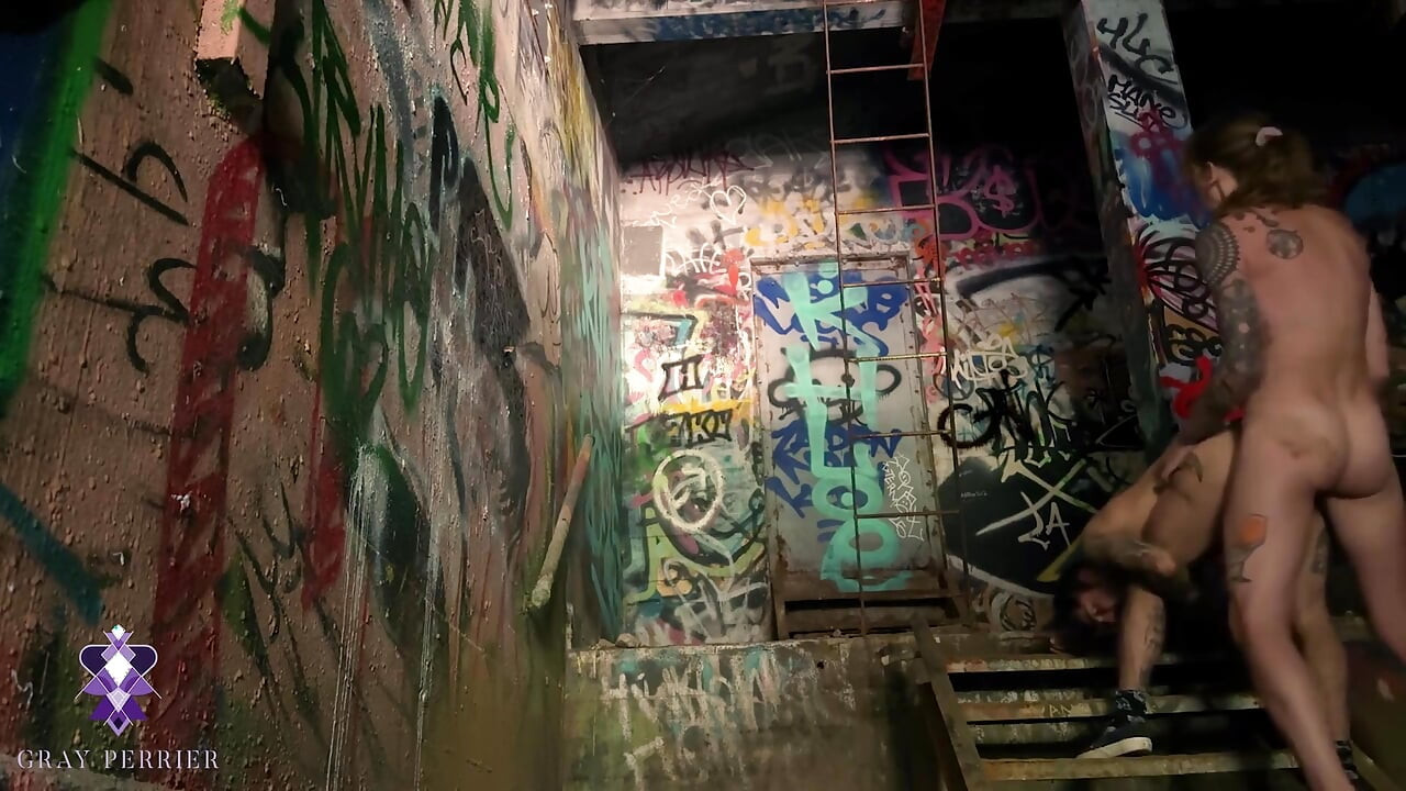Trans Girl Caught Fucking a Trans Man in an Abandoned Building