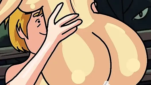 Когда это становится страшно, Shaggy кончает в Velma