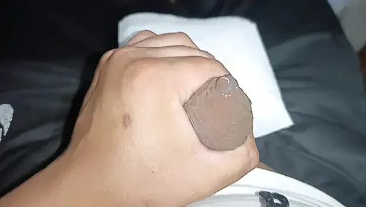 My cum comes out in a small waterfall after I masturbate really well