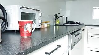 Perving at me while making coffee (requested)