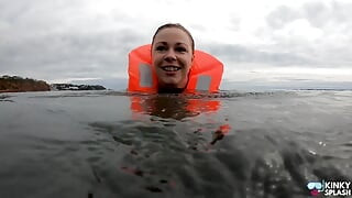 Strapped Tight & Floating Free - Sexy Wetsuit Life Jacket Test