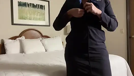 Fa Fiona Has Some Fun in Her Hotel Room with a Pillow