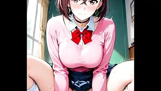 Cowgirl reitet schwanz PMV Komplikation AI hentai