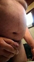 Chubby daddy cums