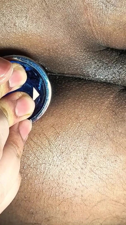 Close-up Deep BIG Butt Plug Masturbation Indian Brown  Tight Pink Asshole | Clip 2