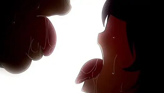 Bir kovboy kız iki yaşlı adama karşı! Shiawase Nara Niku Wo Morou! (Hentai pornosu, hentai tüm seks sahneleri)