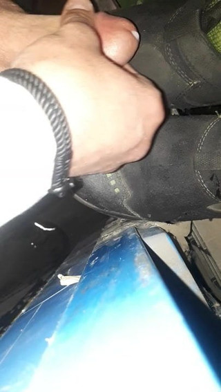 Cum on Co-workers shoes