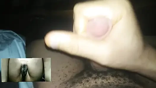 Masturbating