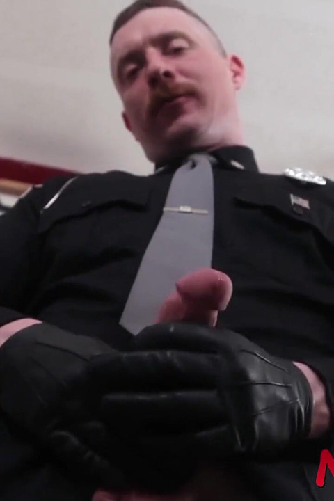 NASTYDADDY - Police officer Jack Reed masturbates dick solo
