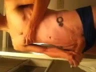 Jacking off his big white cock