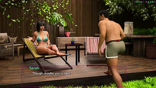 Shut up and Dance - Footjob on the Patio, Stepsis Gets Horny (ep. 11-1)