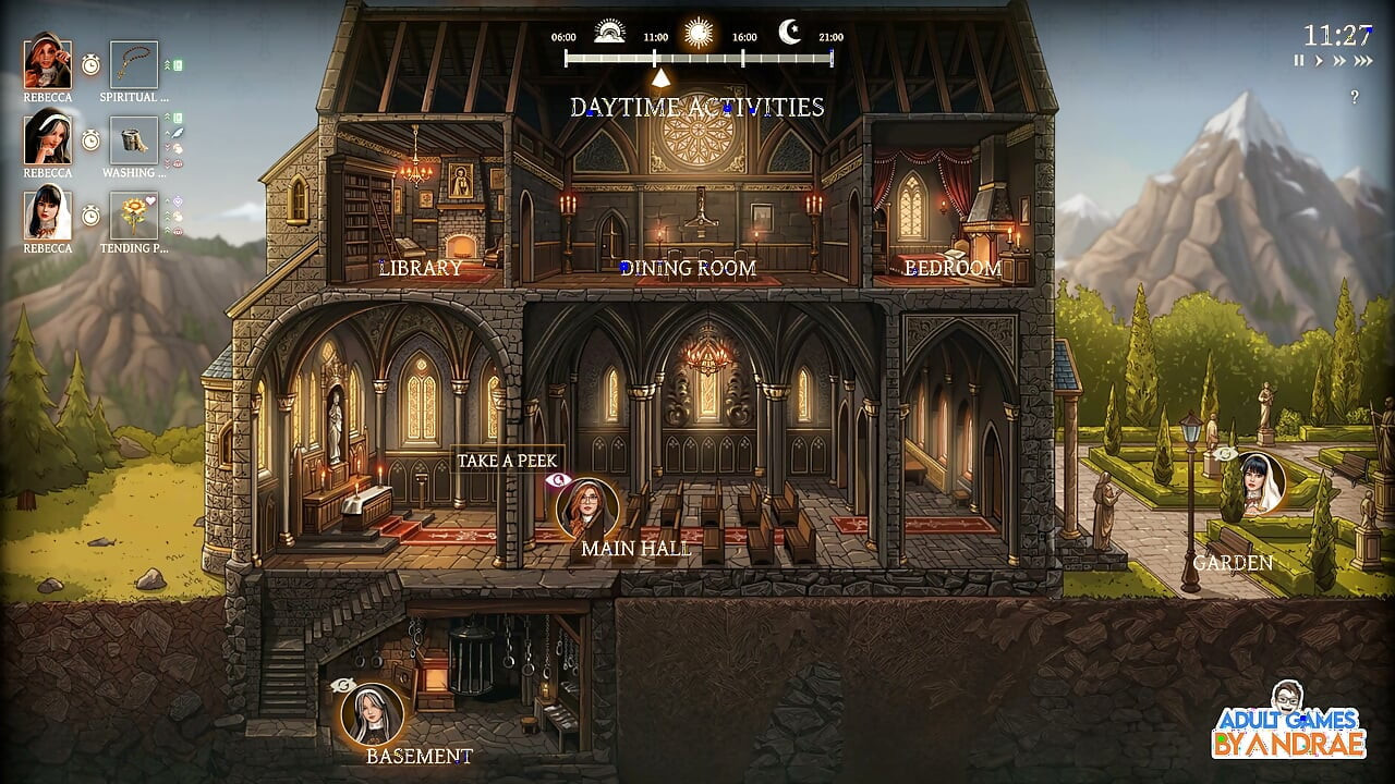 Sisters in Sin Gameplay Parte 14 - Rebecca segura a chave dentro de sua buceta