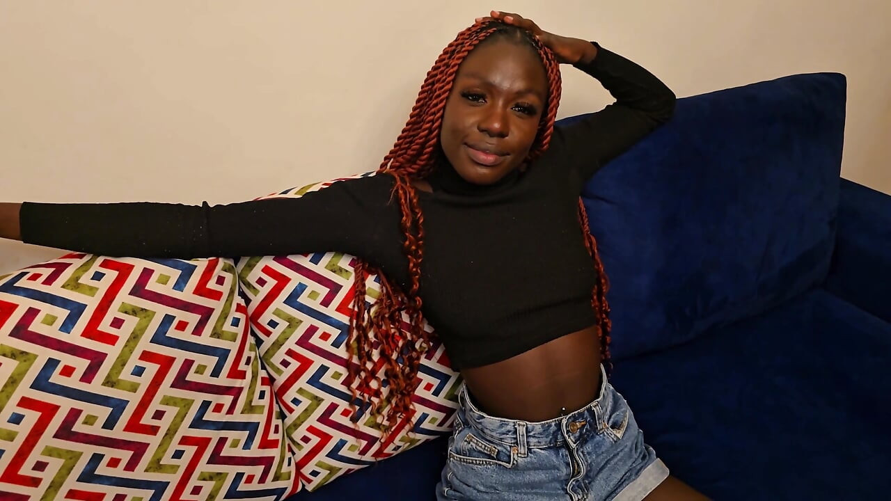 Fucking My Ebony Model Girlfriend and Cum on Her Face