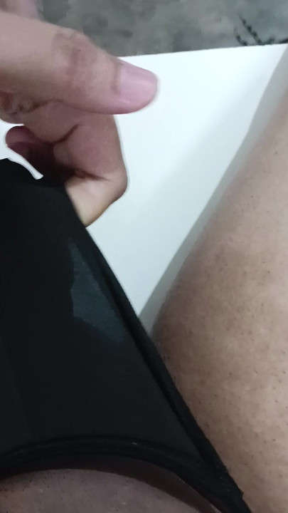 What is under my black g-string thong?