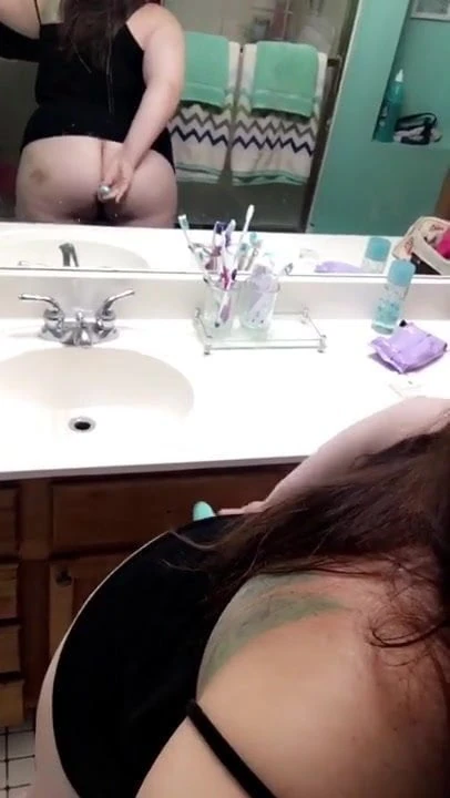 Playing with my fat ass
