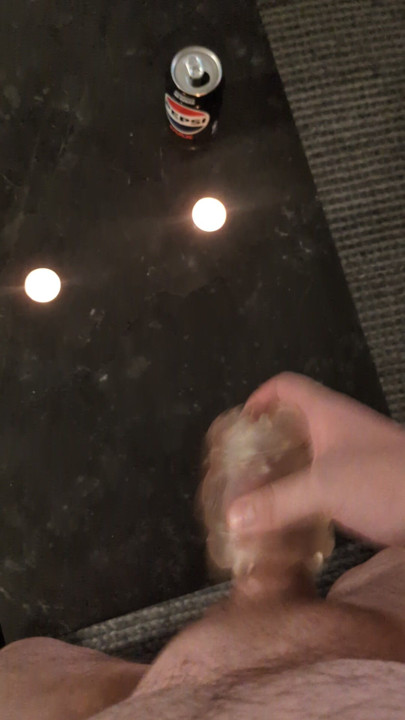 Cum shot over table