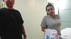 Slutty cleaning lady that fucked half College wants to try her luck at porn!