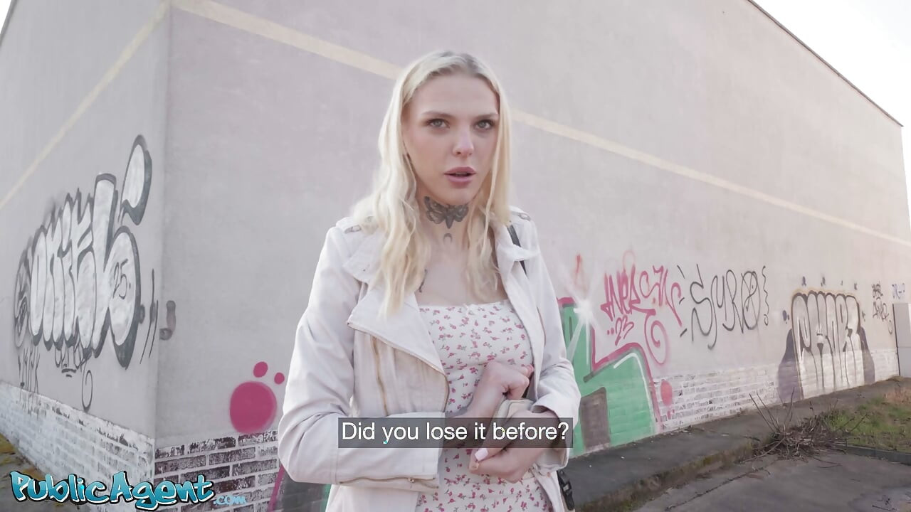 Not as shy as she looks POV blowjob outdoors with Polish blonde - Public Agent