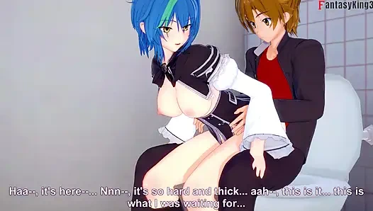 Ксеновиа и Иссей трахаются в ванной, Rias узнает - KIMD NTR серия Madness