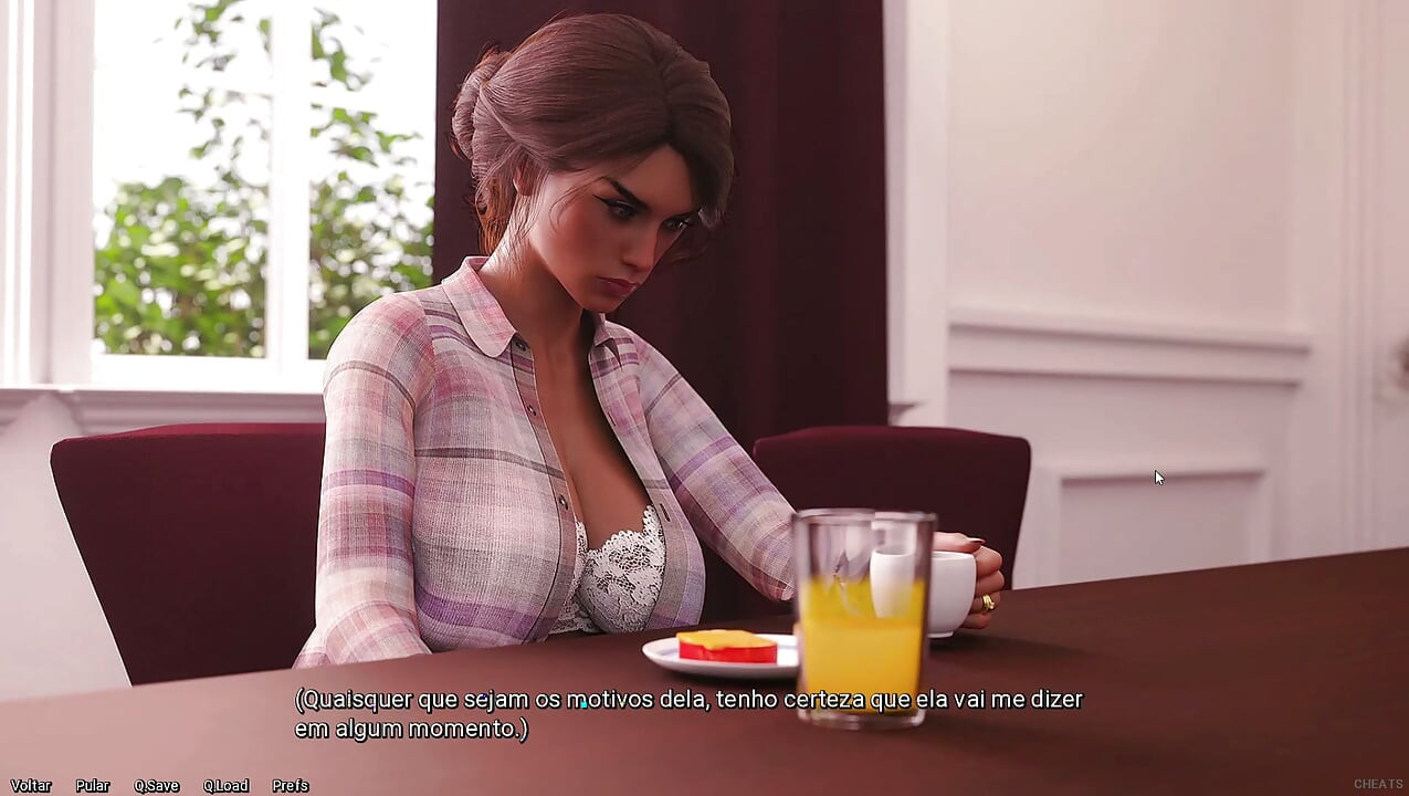 Being a DIK-- Isabel after breakfast in the room