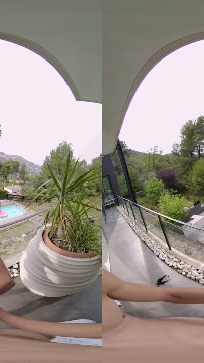 Our First Time Fucking on a Balcony - Virtual Real Porn | Clip 2