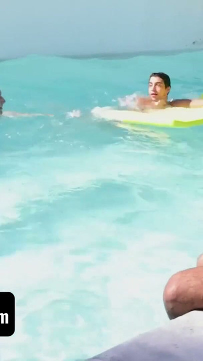 Step-Father's Day Pool Party With New Neighbours Turns Into A Foursome Anal Orgy Fuckfest - SayUncle | Clip 1