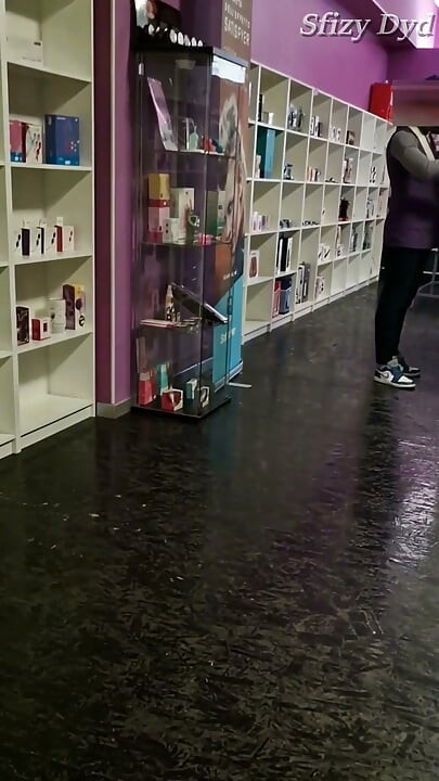 MILF gets fucked hard by a sex shop clerk