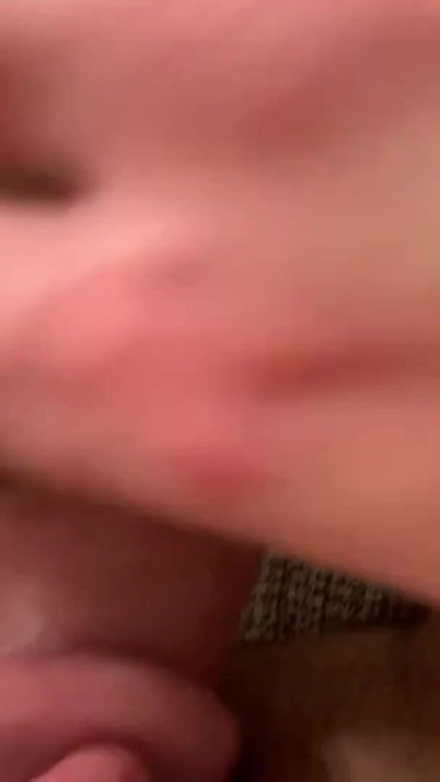 Close-up showing me rubbing my dildo on my trans man's penis | Clip 1