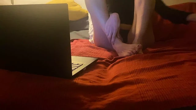 My girlfriend caught watching porn video at home