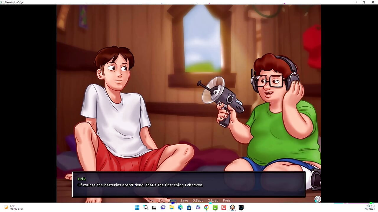 Summertime saga - Johannes and Erik watched Iwanka, Iwanka gave Johannes a blow job on camera