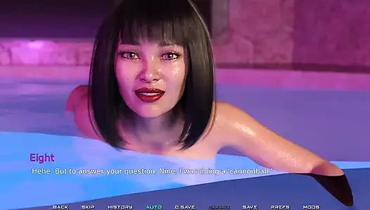 Ikuti pemimpin #2 gadis-gadis saling menyentuh