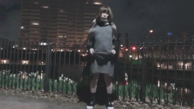 Asian CD Outdoor Piss And Cum