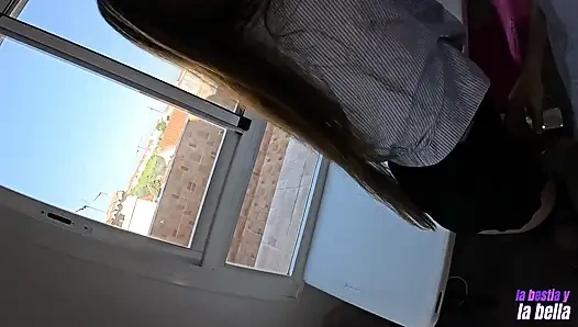 My Boss Catches Me Masturbating in the Office and so That He Won't Fire Me We Had Anal Sex and Blowj