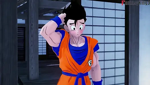 Chichi bleibt im waschbecken stecken und gohan fickt sie - Dragonball Zex Serie