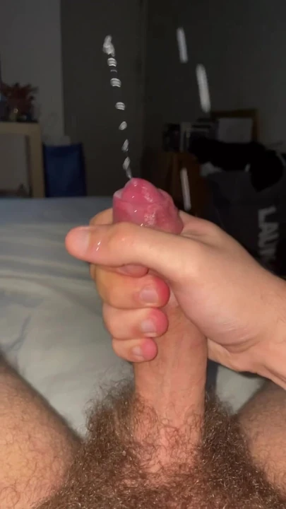 Uncut BWC cums hard after hours of edging